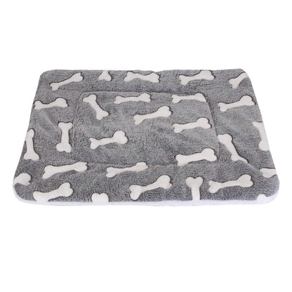 Soft flannel dog bed mat by DailySale, cozy pet supplies with cushioned surface for comfortable rest.