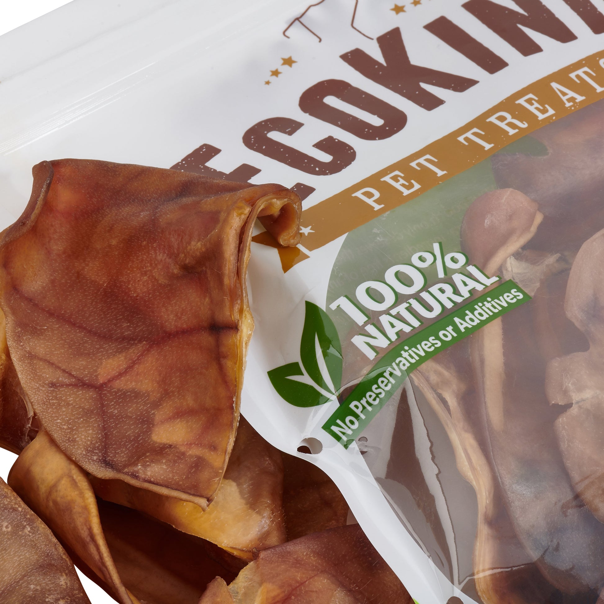EcoKind All-Natural Pig Ear Dog Treats – Protein-Packed, Slow-Cooked Chews