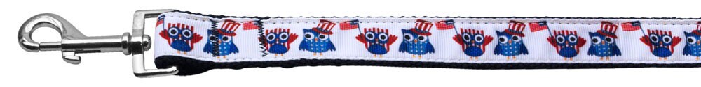 American Owls adjustable dog collar with quick-release buckle