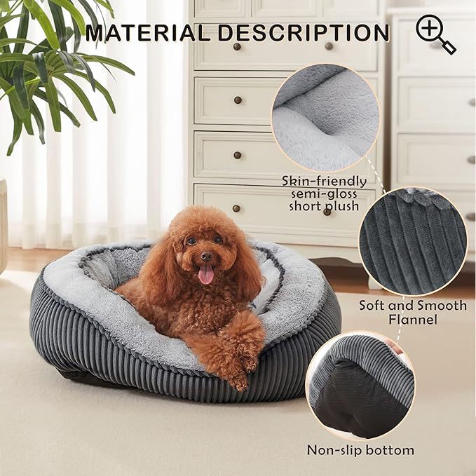 All-season washable pet bed for dogs and cats, machine washable design