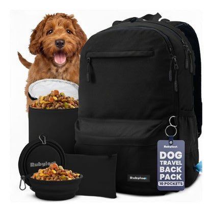 Doggy Bag Backpack in black – main product shot