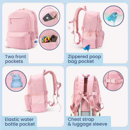 Doggy Bag Backpack outdoor use – water-resistant dog travel backpack on adventure