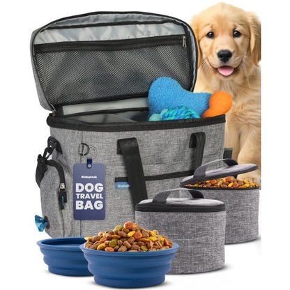 The Original Doggy Bag travel organizer in grey – main product shot