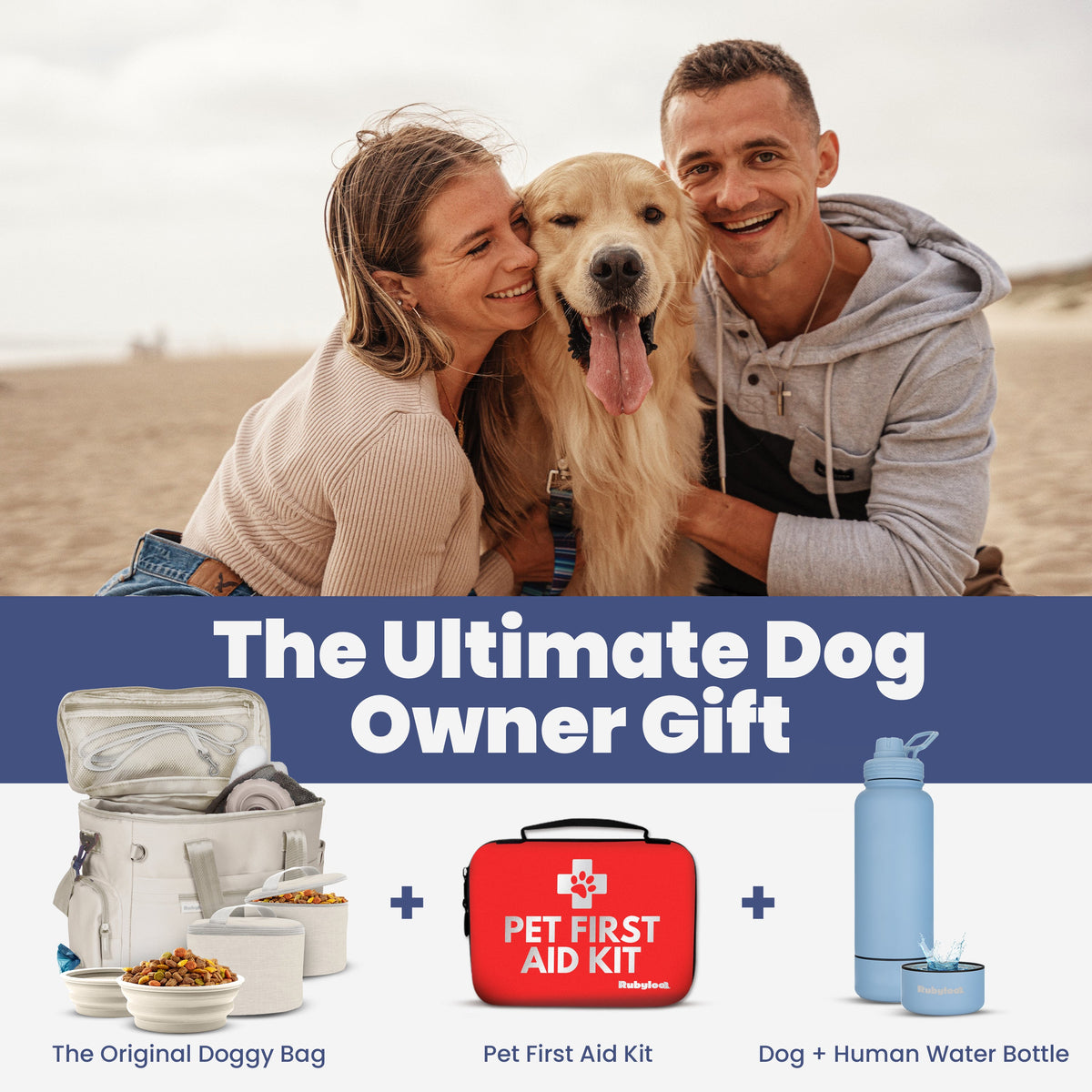 Original Doggy Bag gift idea – bundled with pet first aid kit and water bottle