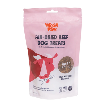 Single Ingredient Dog Treats – Air-Dried Beef Lung | West Paw