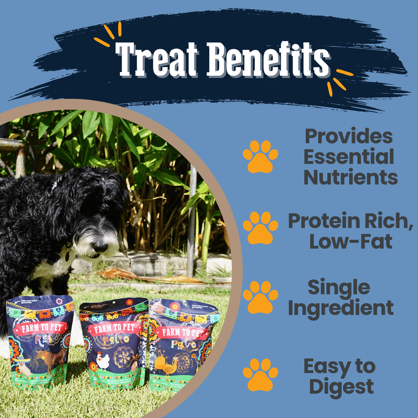 Premios Para Perros dog treat bundle benefits high-protein grain-free single-ingredient