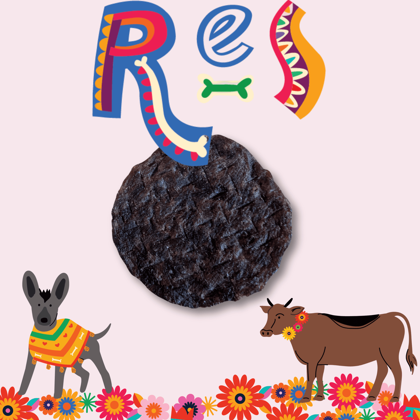 Premios Para Perros fiesta pack Latin mural design Hispanic heritage dog treat bundle