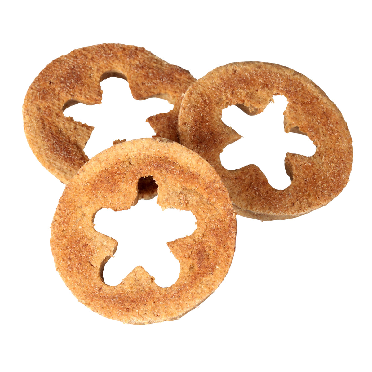 Close-up of the flower-shaped West Paw Toppl Treat designed to fit the Toppl's petals